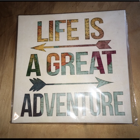 Life is a great Canvas ART Plaque - Picture 3 of 5